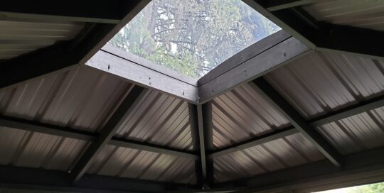 Beautiful Roof Window with a Glass wall