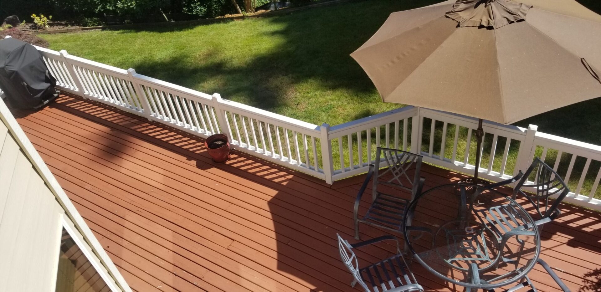 Composite Decking With white color Railing