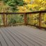 Residential Backyard Gray Composite Deck with railing